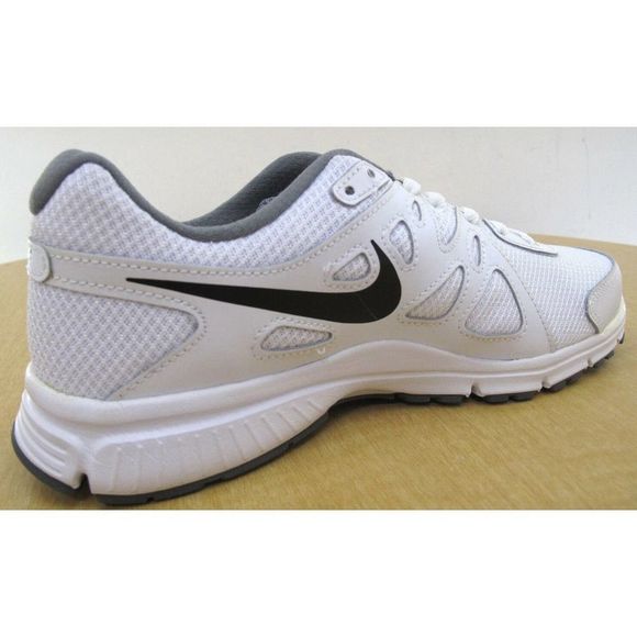 Nike Revolution 2 White Black Mesh Running Shoes - Picture 4 of 8